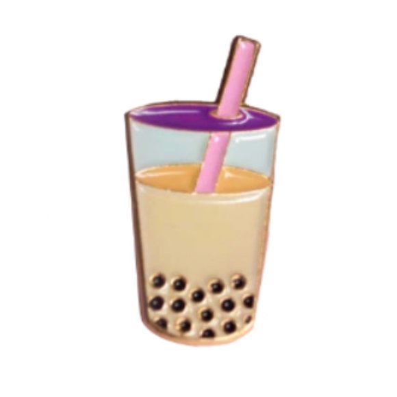 Bubble Tea Boba Enamel Pin - Picture 1 of 3